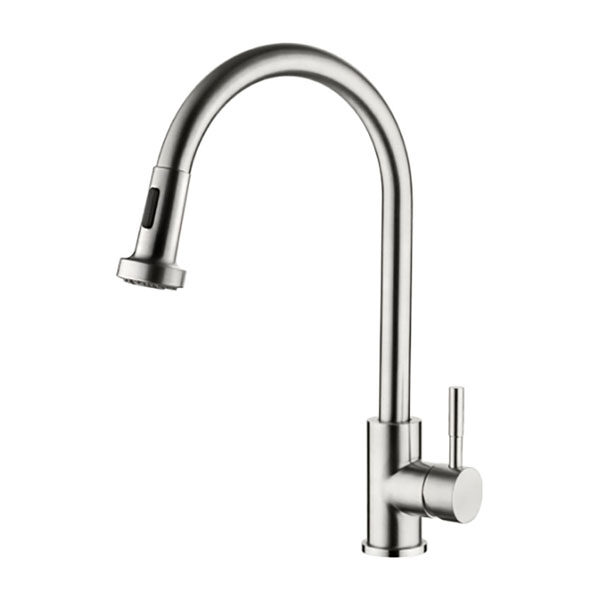 Смеситель для кухни с выдвижной лейкой ZERIX LR76005-1 LL1200