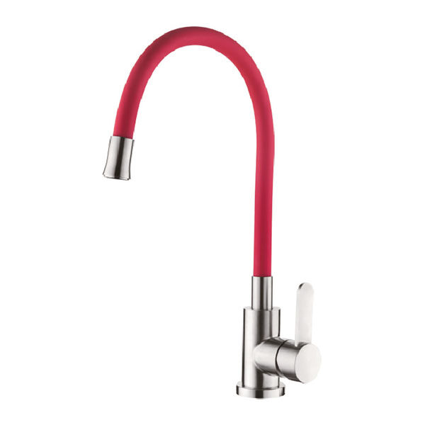 Смеситель для кухни с силиконовым изливом ZERIX LR74004-1 LL1476