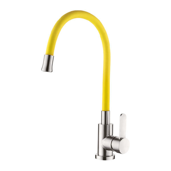 Смеситель для кухни с силиконовым изливом ZERIX LR74004-4 LL1477