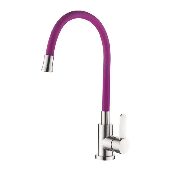 Смеситель для кухни с силиконовым изливом ZERIX LR74004-8 LL1478