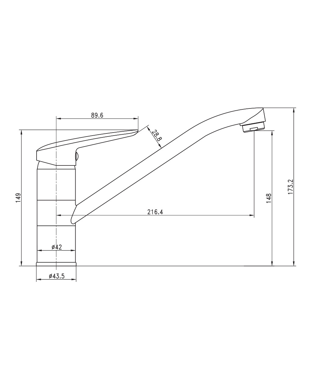 PRAHA new смеситель для кухни, хром, 35 мм 20030 new IMPRESE 2 PRAHA new смеситель для кухни, хром, 35 мм 20030 new IMPRESE