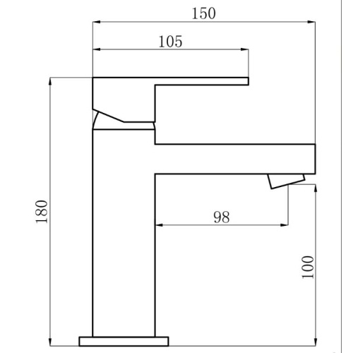 Смеситель для умывальника Perla Oceli PSS103 2 Смеситель для умывальника Perla Oceli PSS103