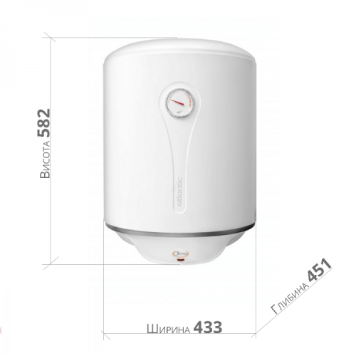 Водонагреватель бытовой электрический Atlantic OPRO PROFI VM 050 D400-1-M (1500W) 3 Водонагреватель бытовой электрический Atlantic OPRO PROFI VM 050 D400-1-M (1500W)