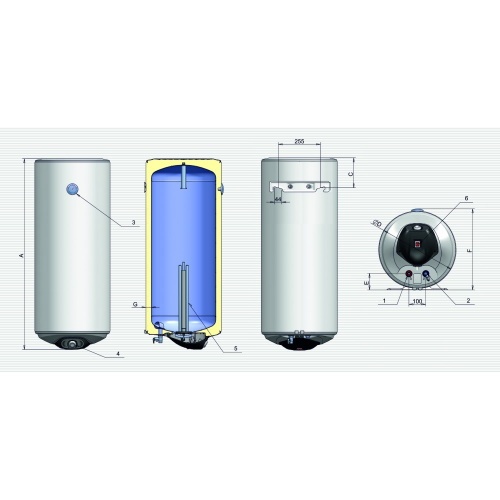 Водонагреватель Eldom Eureka WV05039D 6 Водонагреватель Eldom Eureka WV05039D